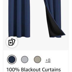 Navy Blackout Curtains (pack of2)